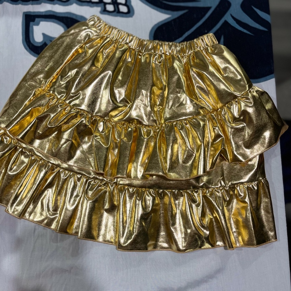 Gold metallic skirt Somlatrecy brand